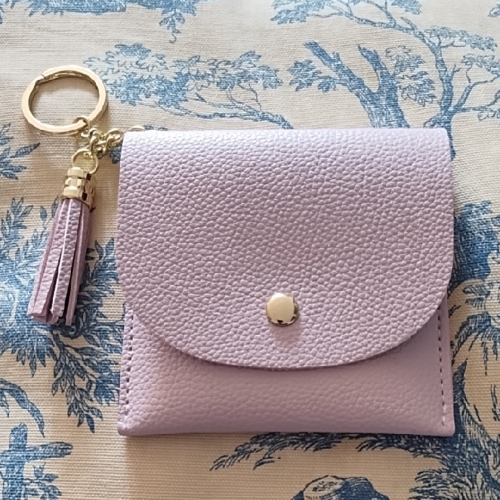 New Lark & Ives Pale Purple Vegan Card Holder Bag Charm